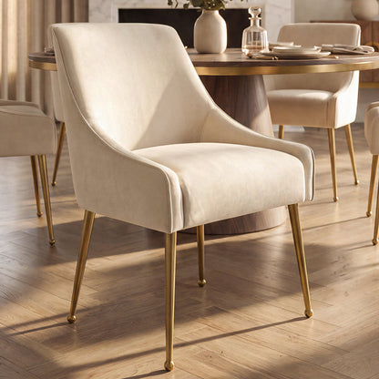 Brewster 6-8 Seat Walnut Dining Table and 6 Mason Chalk Chairs