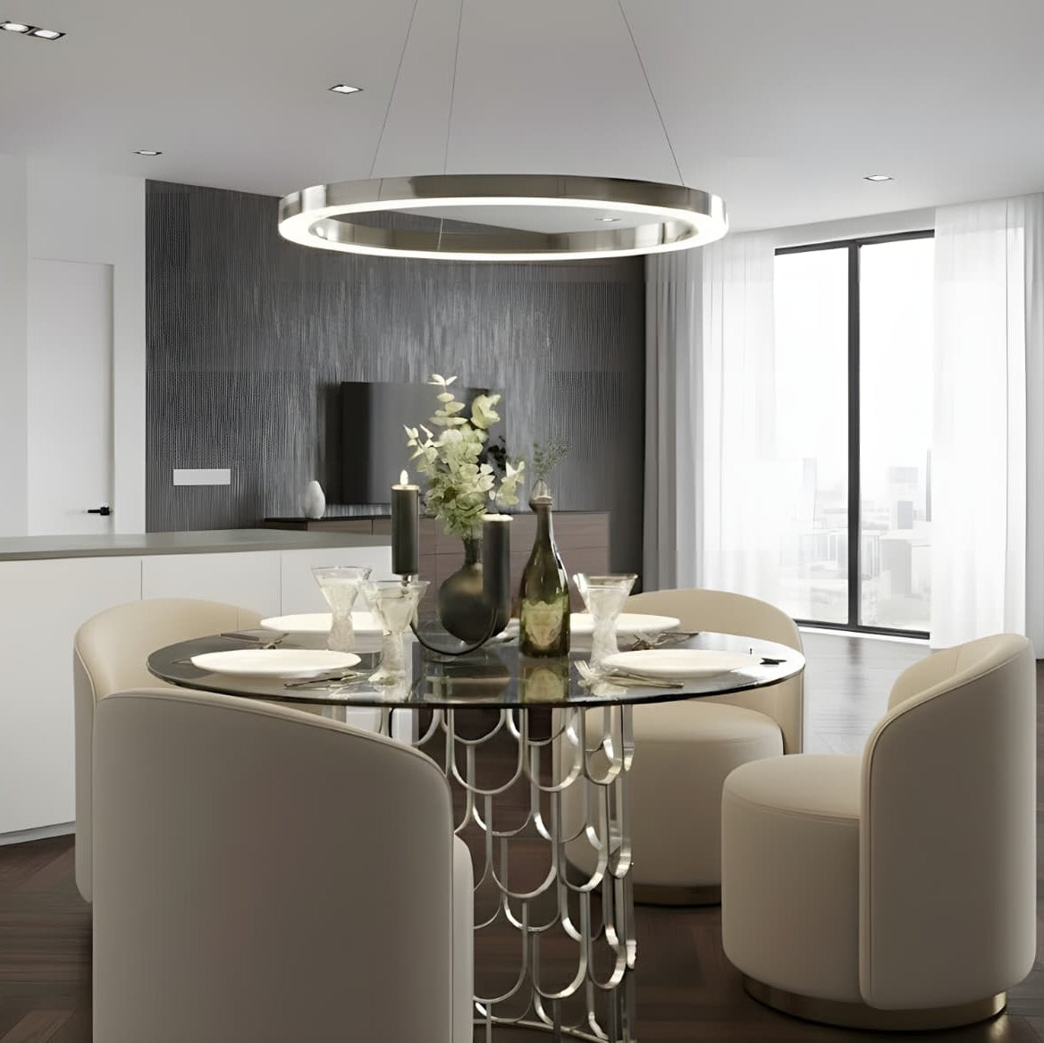 Bromley Chrome LED Pendant Light