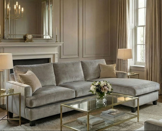 Brunswick Universal Corner Sofa – Dove grey