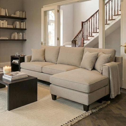Brunswick Universal Corner Sofa – Limestone