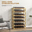 Free Standing Wooden Wine Rack 42 Bottles Holders, Natural