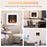 Wall Mounted Ethanol Fireplace, Bioethanol Heater Stove Fire with 1L Tank, 2.5 Hour Burning Time, White