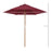 2.5m Wooden Garden Parasol Umbrella-Red Wine