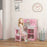 Kids Desk and Chair Set with Storage for 5-8 Years, Pink