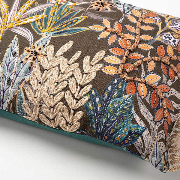 Bali Embroidered Rectangular Cushion