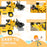 NO POWER 3 in 1 Ride On Toy Bulldozer Digger Tractor Pulling Cart Pretend Play Construction Truck