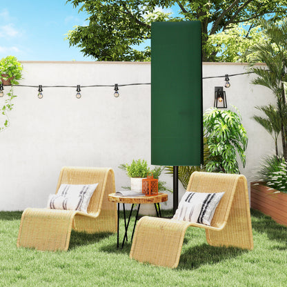 Garden Parasol Cover for 2-4m Umbrella Protector, Dark Green