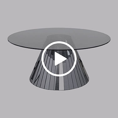 Emmeline Smoked Mirror Coffee Table