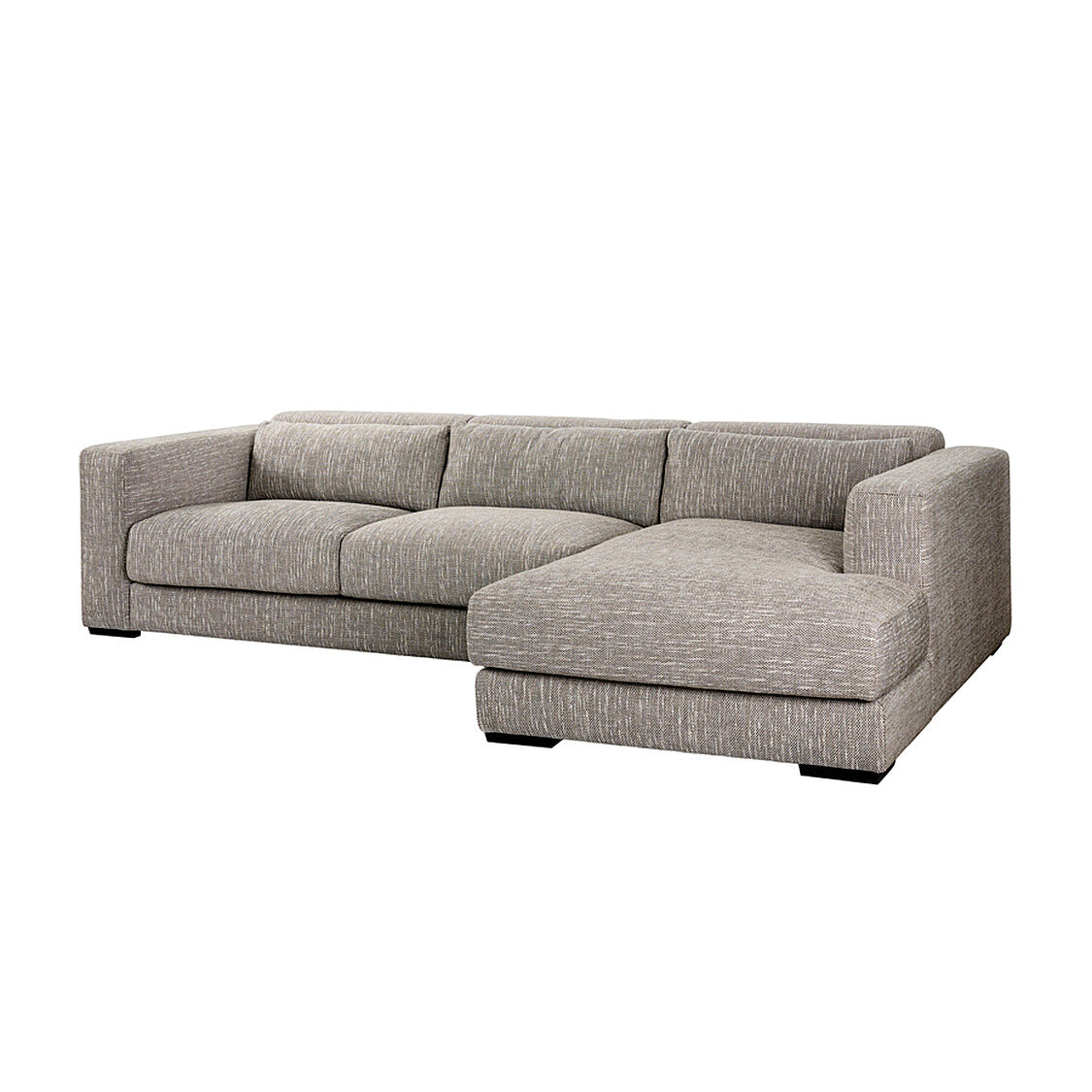 Dolce Corner Sofa Right Hand Dark Taupe Linen