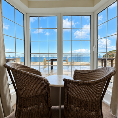 Seaview Overnight Stay & Breakfast for Two at The Prince of Wales Hotel, Greve de Lecq - Just £110 per couple! Wake up to a Delicious Breakfast and Enjoy The Beautiful Beachfront Setting