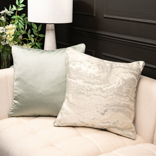 Jade Crepe Square Cushion