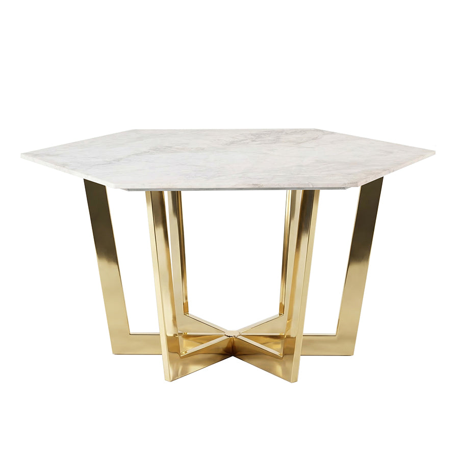 Kronos Brass Dining Table