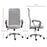 Ergonomic Office Chair Mesh Chair with Adjustable Height Tilt Function Grey