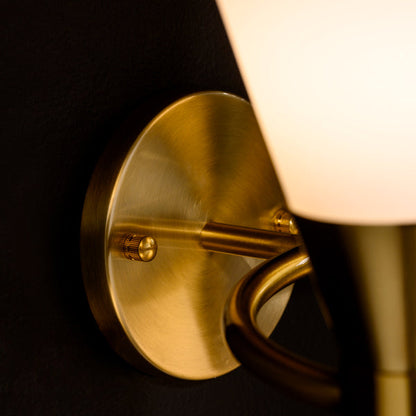 Camille Double Wall Light Brass