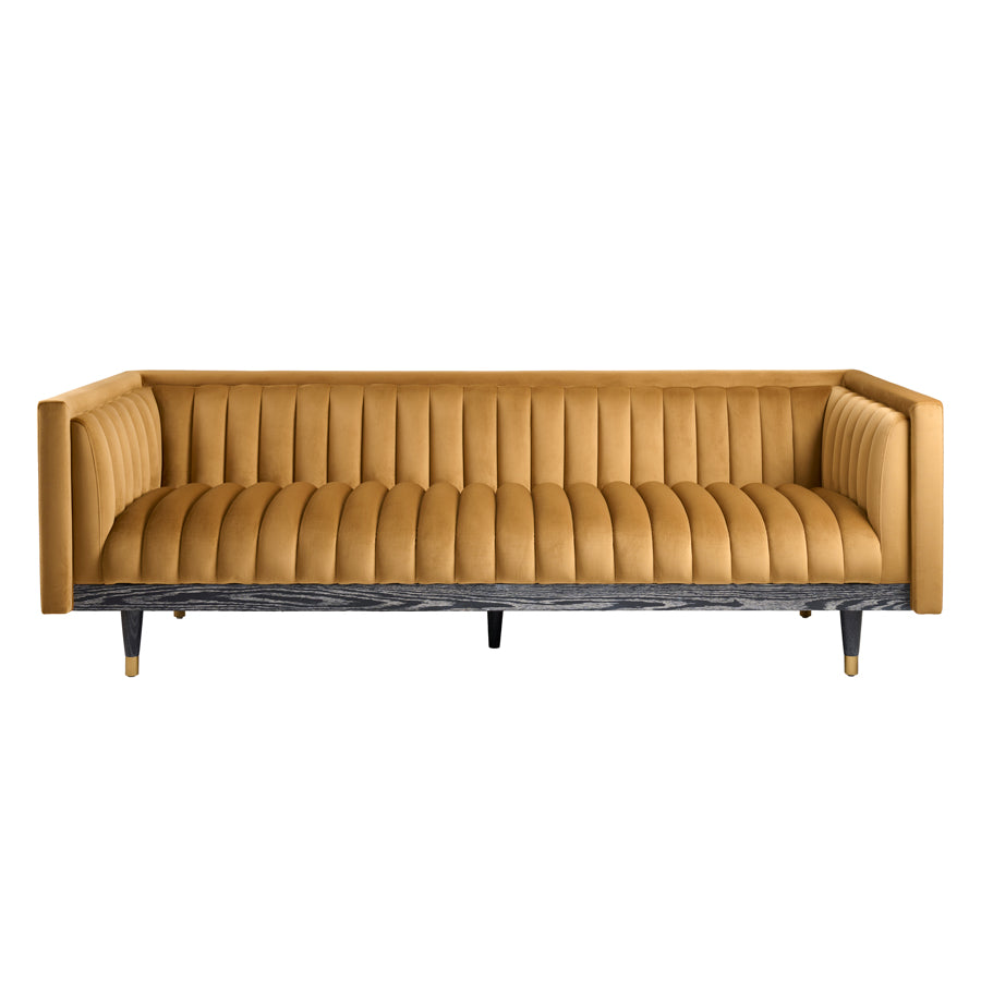 Metz Three Seater Sofa - Camel