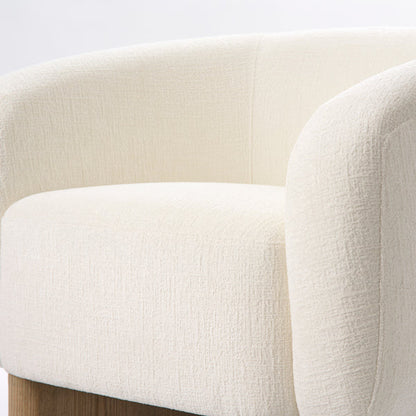 Barnaby Armchair – Ivory Chenille