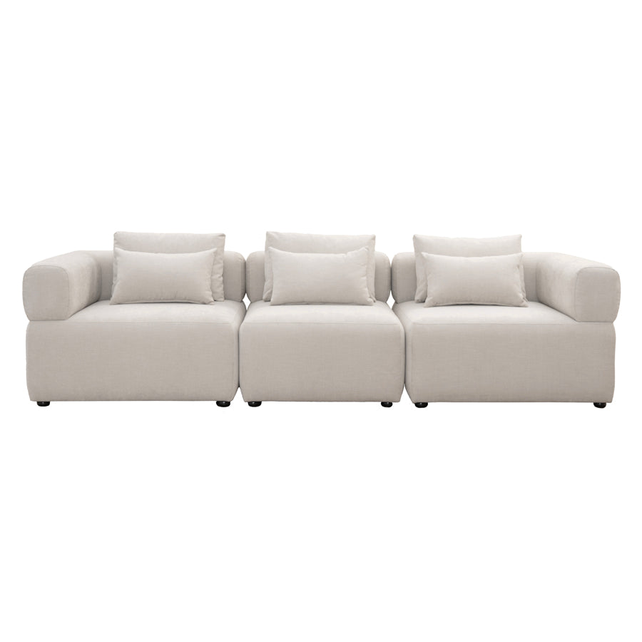 Beck Three Seat Sofa – Parchment