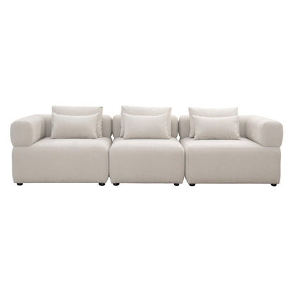 Beck Three Seat Sofa – Parchment