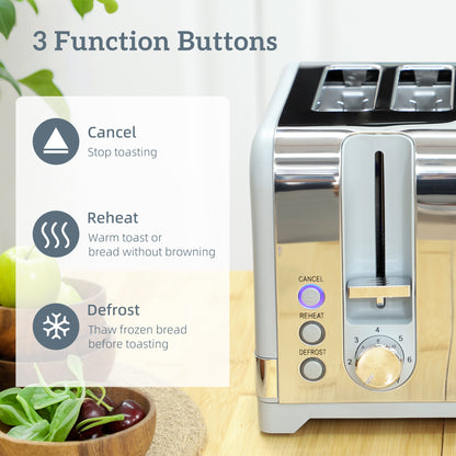 Kettle and Toaster Set with 3000W Rapid Boil, 4 Slice Toaster, Grey