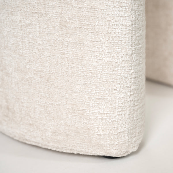 Bolo Stool Ivory Chenille