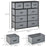 9 Drawers Storage Chest Dresser Organizer Unit w/ Foldable Bin