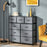 9 Drawers Storage Chest Dresser Organizer Unit w/ Foldable Bin