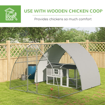 Walk-In Chicken Run w/ Cover, for 8-12 Chickens, 3 x 3.8 x 2.2m