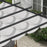 3 x 3(m) Aluminium Pergola Canopy Gazebo Awning Outdoor Garden Sun Shade Shelter Marquee Party BBQ, Grey