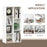 Bookcase Modern Bookshelf Cabinet for Home Office White