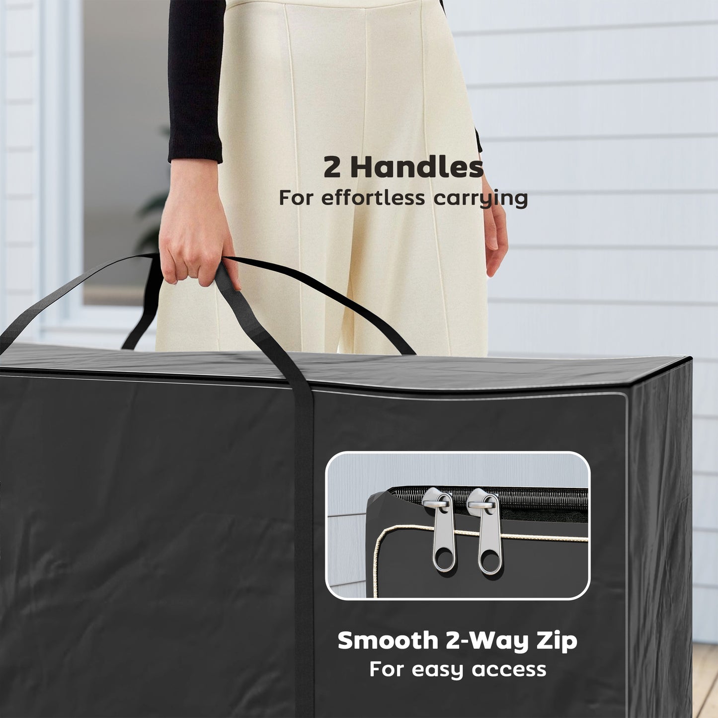 720 L Garden Furniture Cushion Storage Bag, 600D Oxford Fabric