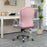 Home Office Chair with Adjustable Height Tilt Function Pink