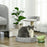 44cm Cat Tree with Sisal Cat Scratching Post, Toy Ball - Light Grey