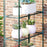 4 Tiers 8 Shelves Metal Frame Walk in Portable Greenhouse Transparent 143 L x 73W x 195H cm