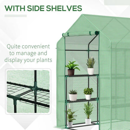 Walk in Garden Greenhouse with Shelving