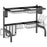 Over The Sink Dish Drainer Rack, 2 Tier Dish Rack for Kitchen, Black