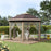 Hexagon Pop Up Gazebo Outdoor Patio Gazebo Double Roof Instant Shelter with Netting, 3 x 4m, Khaki