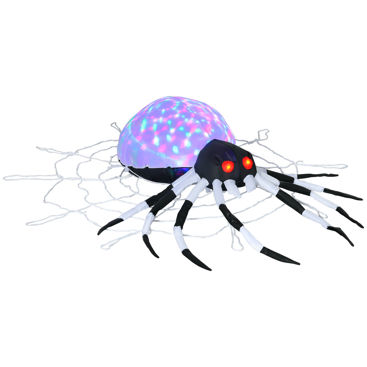 5FT Long Halloween Inflatable Spider Blow-Up Outdoor LED Garden Display