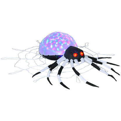 5FT Long Halloween Inflatable Spider Blow-Up Outdoor LED Garden Display