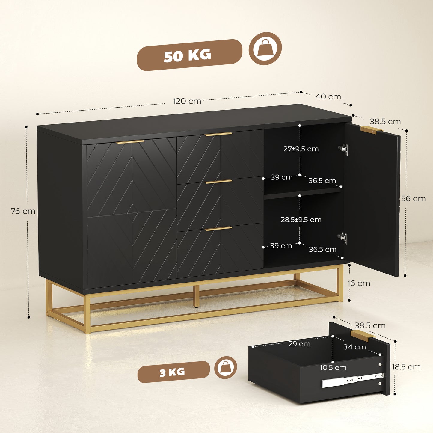 182 cm Tall Bathroom Cabinet with Adjustable Shelves, Natural