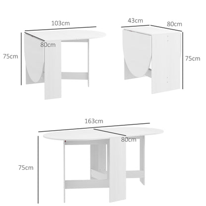 Oval Kitchen Table for Dining Room, Small Spaces, Ash Wood-Effect