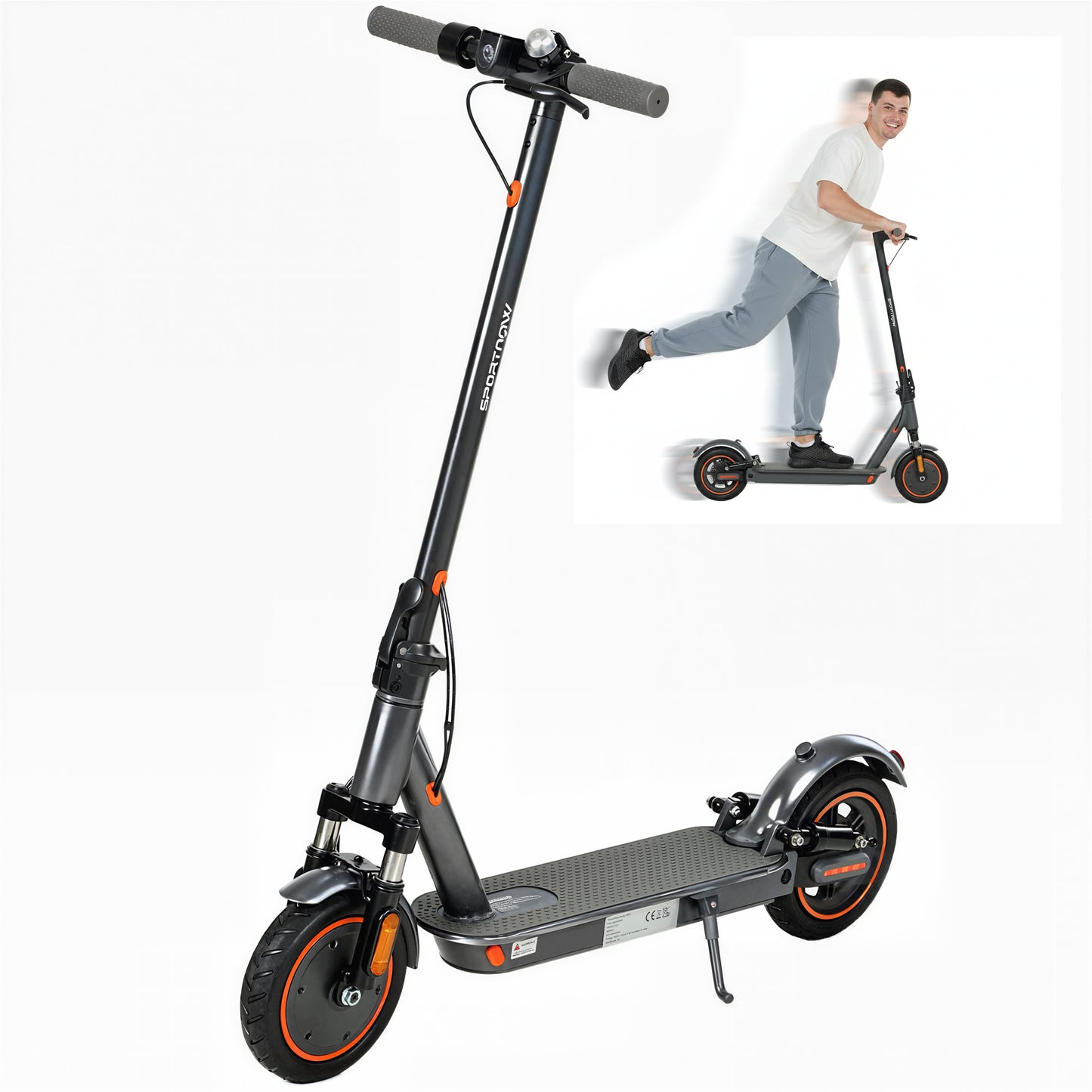 Electric Scooter, Folding E-Scooter with 350W Motor, 30km Range