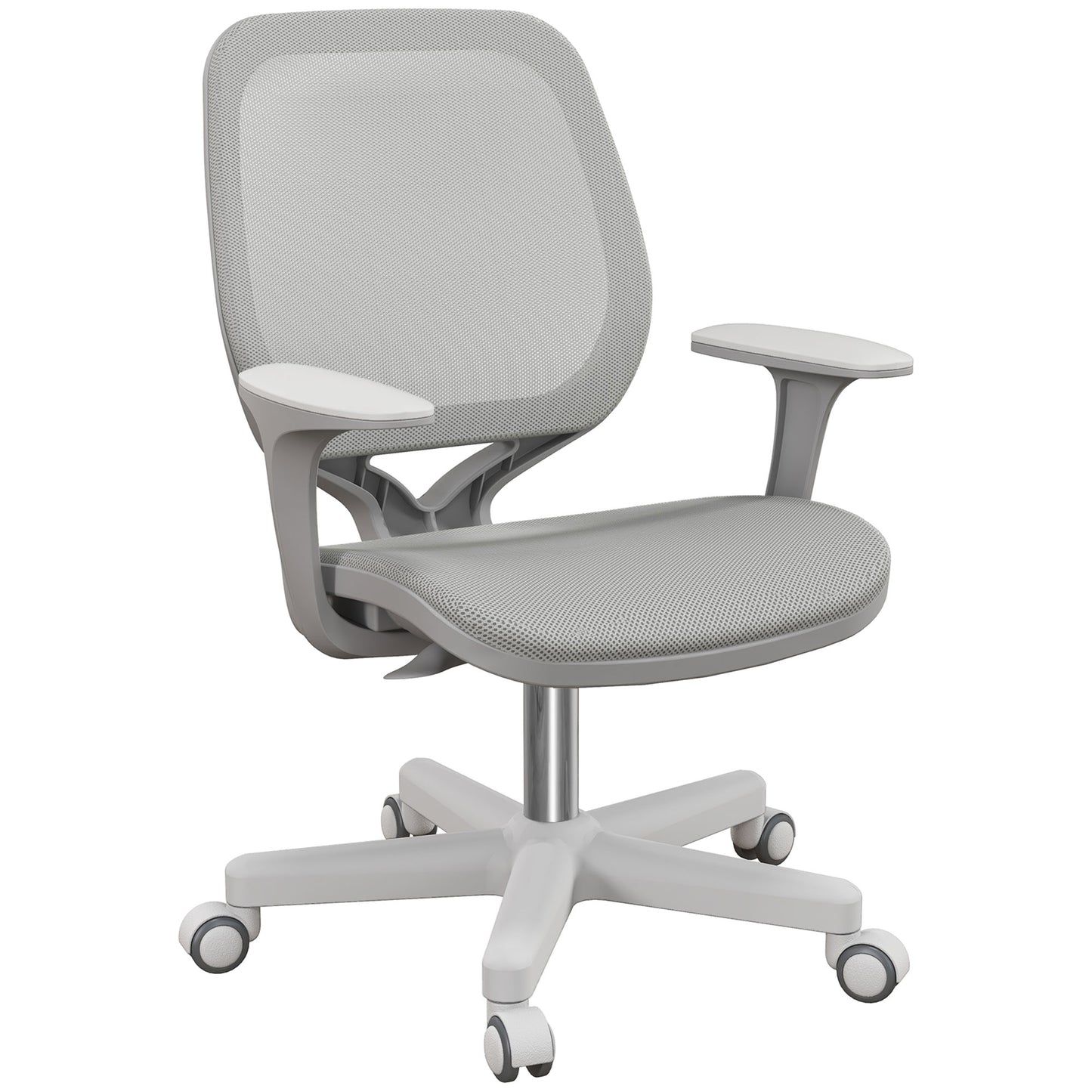 Office Chair, 360 Degree Swivel Desk Chair with Security Wheels, Grey