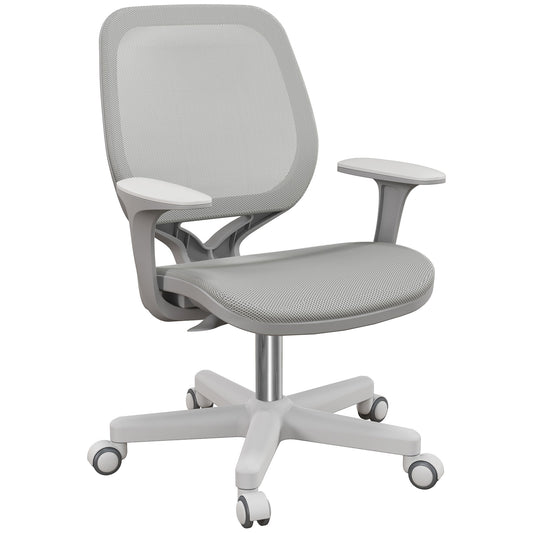 Office Chair, 360 Degree Swivel Desk Chair with Security Wheels, Grey