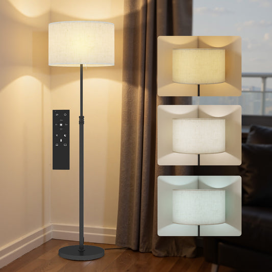 Modern Dimmable Standing Lamp with Adjustable Colour Temperatures