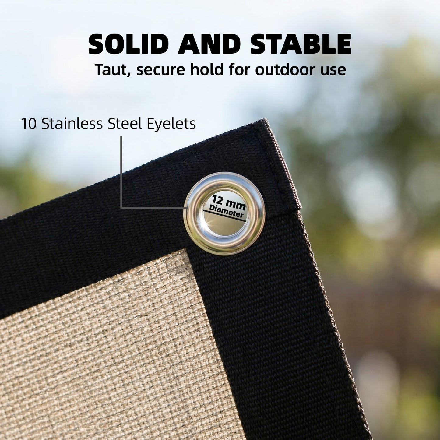 Sun Shade Sail with UV Protection 2 x 3 m Beige