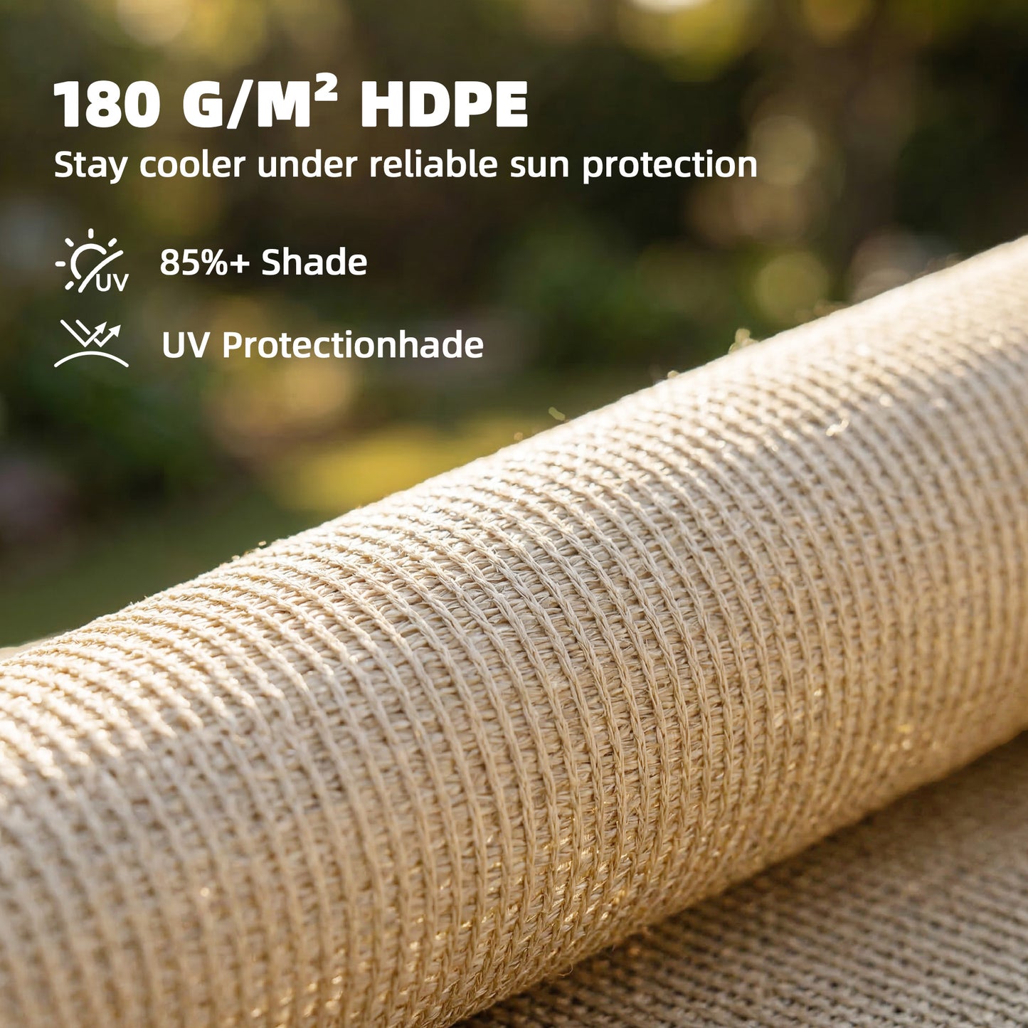 Sun Shade Sail with UV Protection 2 x 3 m Beige
