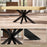 Industrial Coffee Table, End Table with Steel Frame, 110x60 x45cm