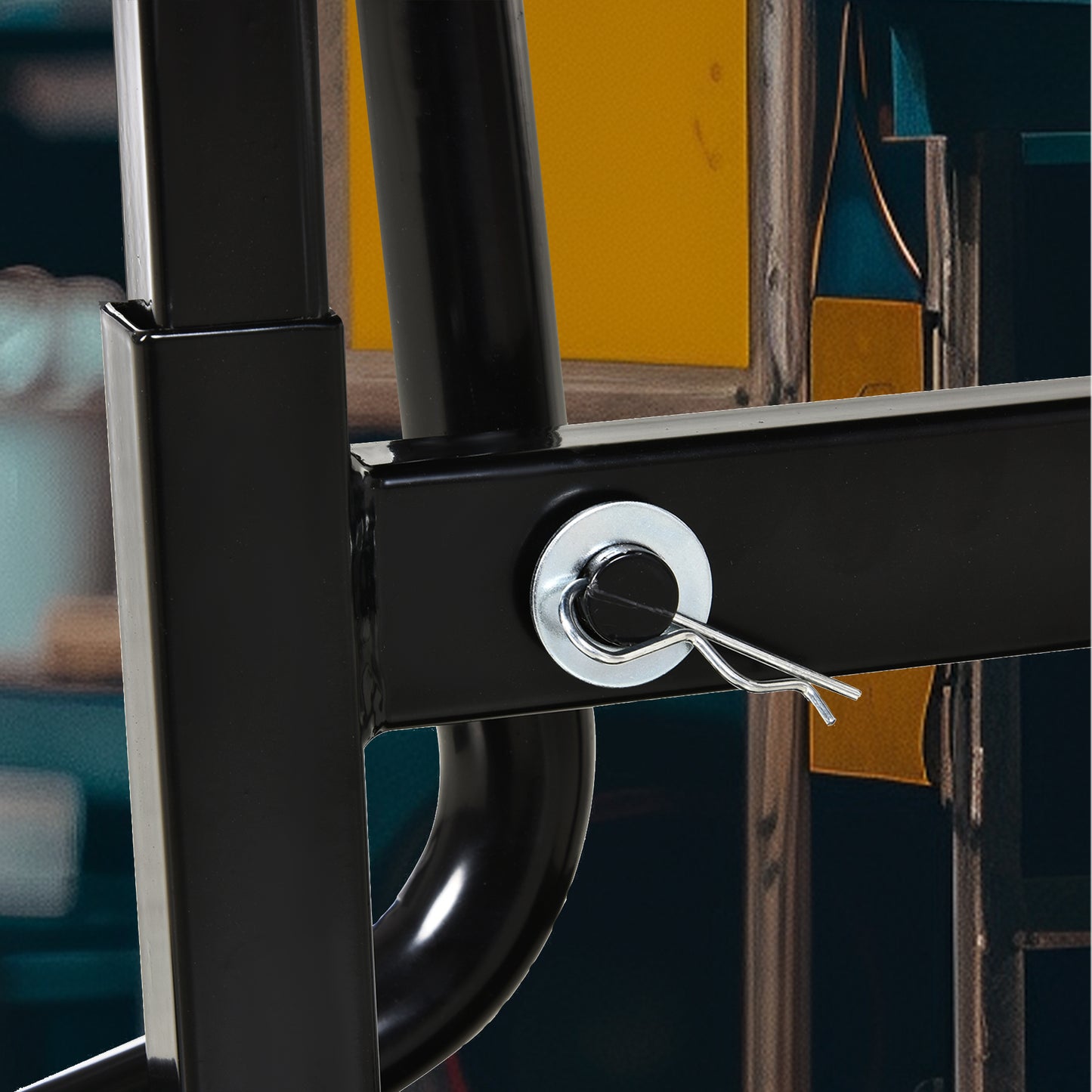 150KG Steel Motorbike Manual Jack Lift Rubber Platform Crank Lift