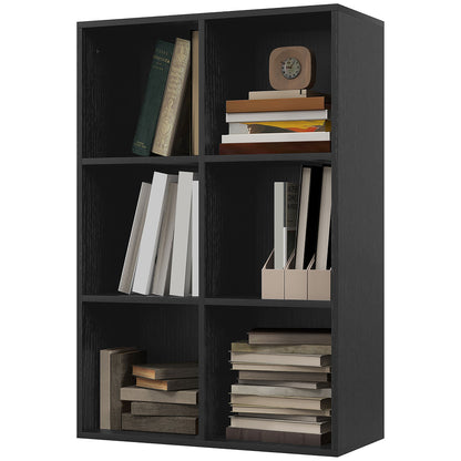 Cubic Cabinet Bookcase Storage Shelves for Home Office, Black