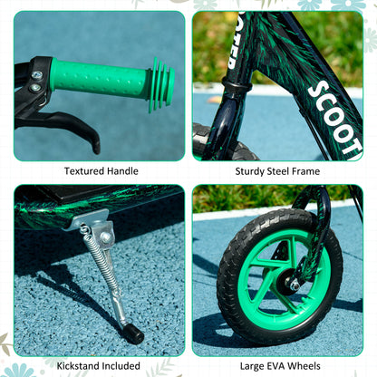 Kids Scooter with Adjustable Handlebar, Kick Scooter, Green